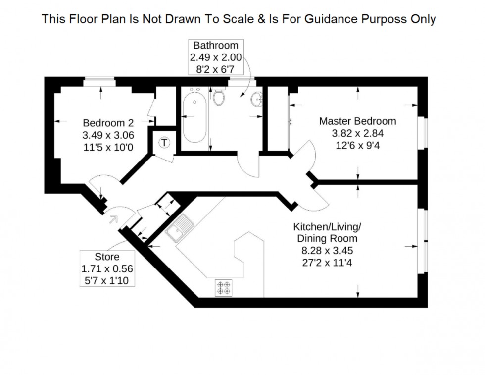 Floorplan for Gunwharf Quays, Portsmouth