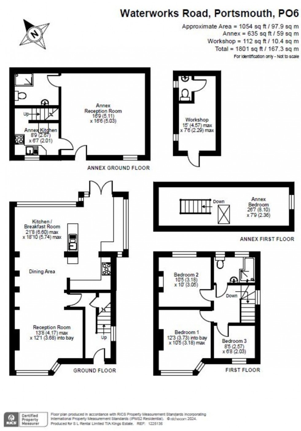 Floorplan for Waterworks Road, Farlington , Portsmouth