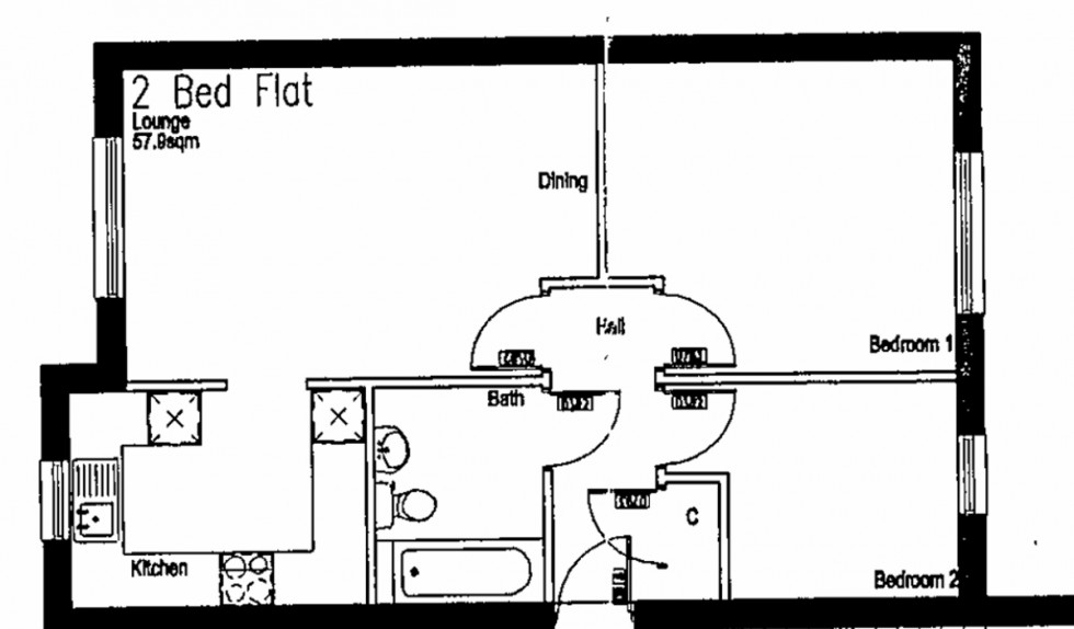 Floorplan for Norris Hill, Southampton