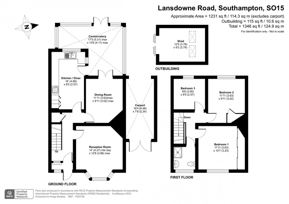 Floorplan for Lansdown Road, Southampton