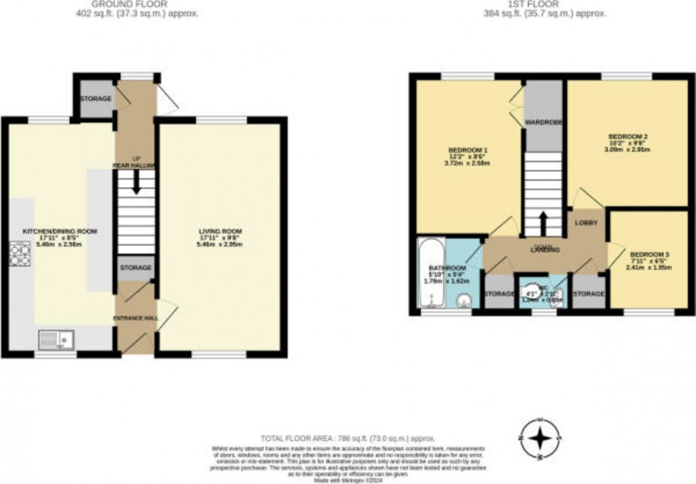 Floorplan for Bonchurch Close, Southampton