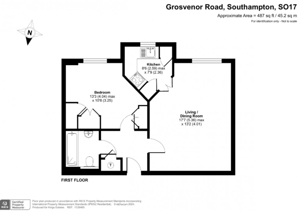 Floorplan for Grosvenor Road, Southampton