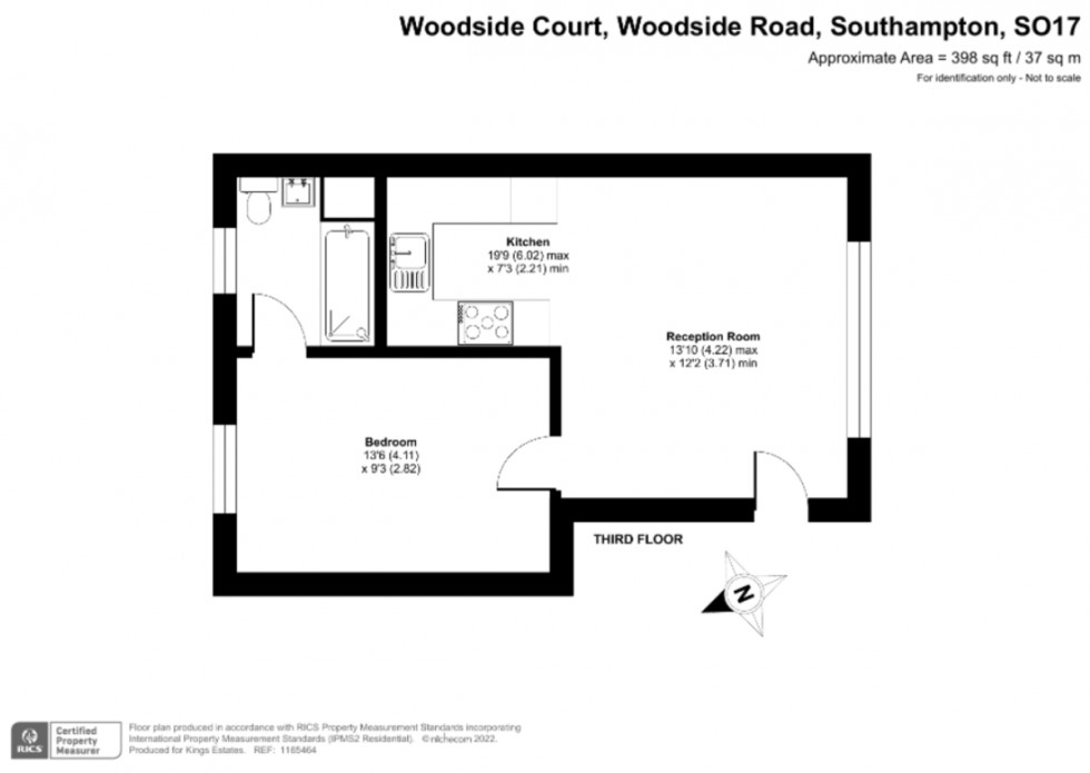 Floorplan for Woodside Road, Southampton