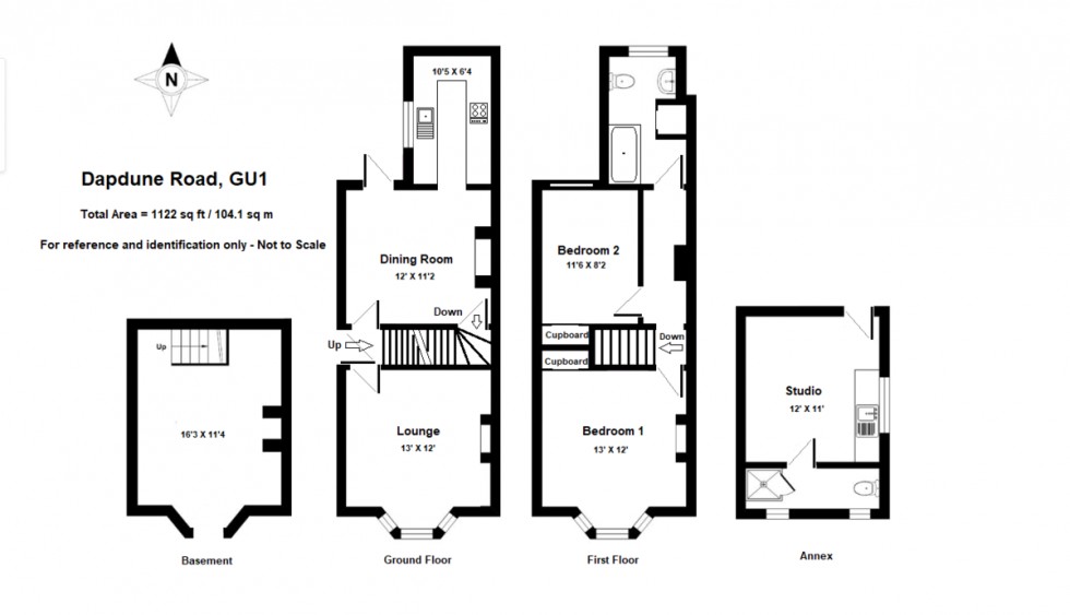 Floorplan for Dapdune Road, Guildford