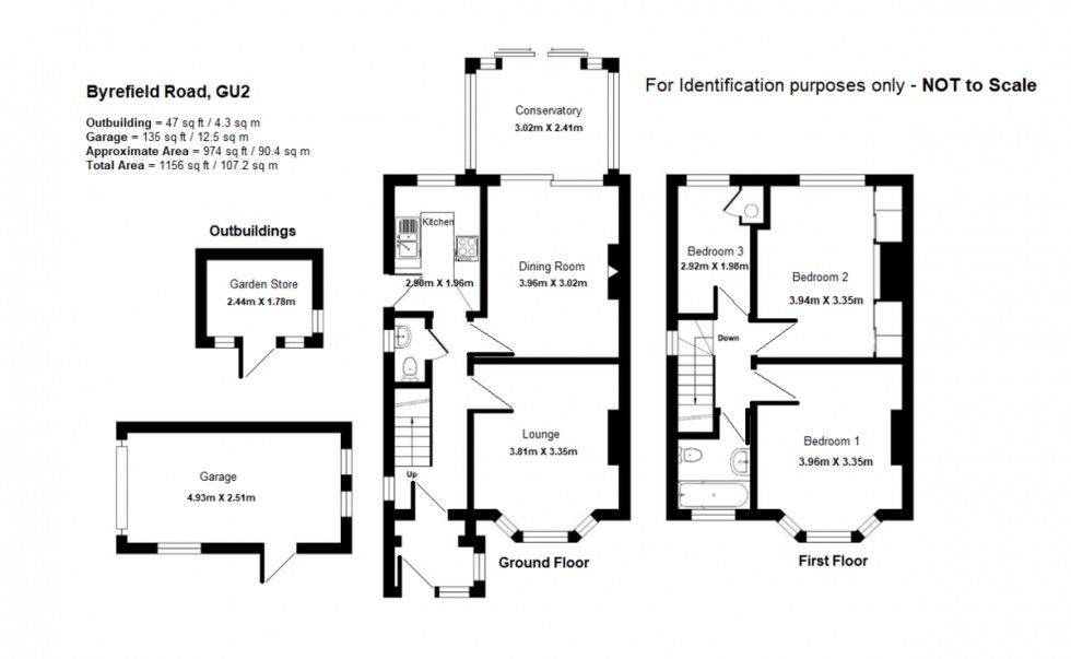 Floorplan for Byrefield Road , Guildford , Surrey