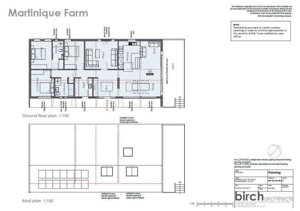 Floorplan for Plot 1 Martinique Farm, East Martin Road, Fordingbridge